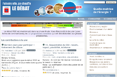 Le site web du dbat MDE